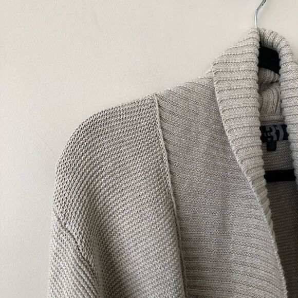 Le31 Simons - Rib-knit Open Cardigan (L/XL) - Picture 3 of 8